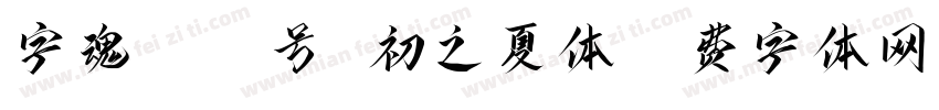 字魂3002号 初之夏体字体转换